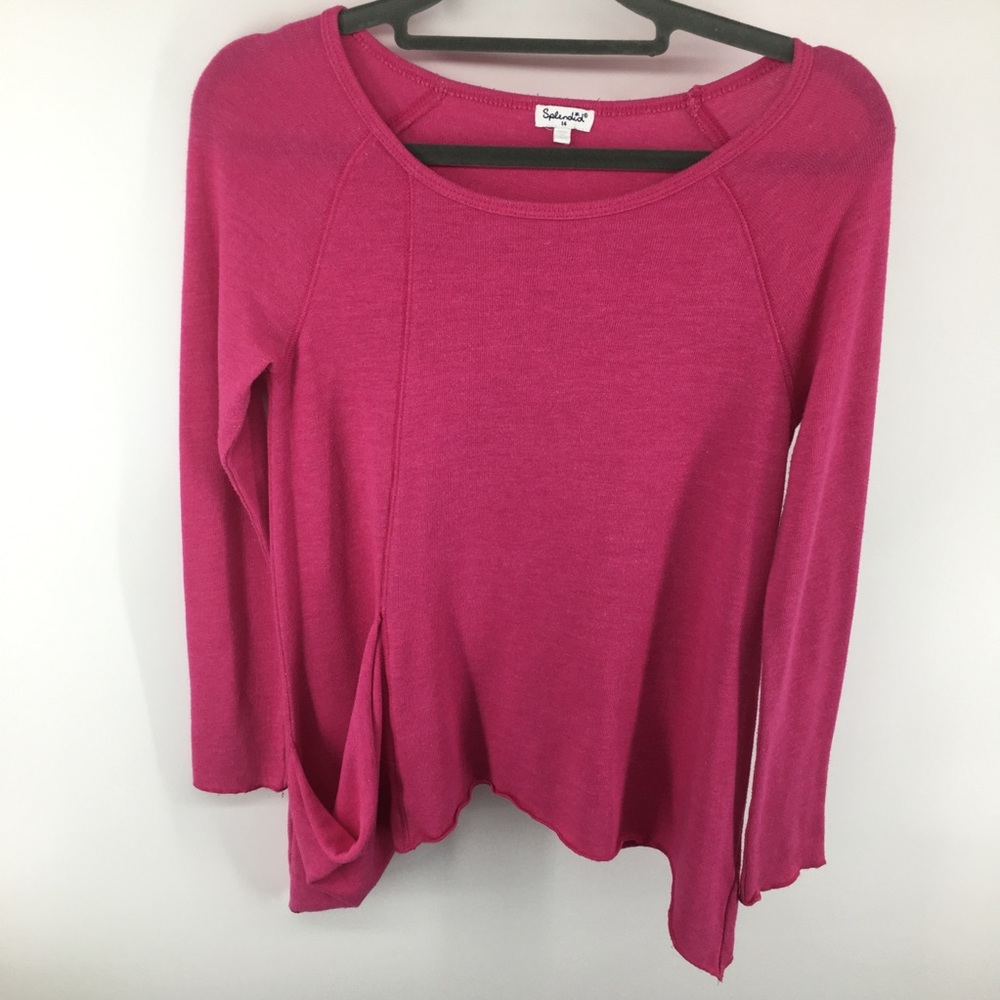 Anthropologie Splendid Fuschia Sweater